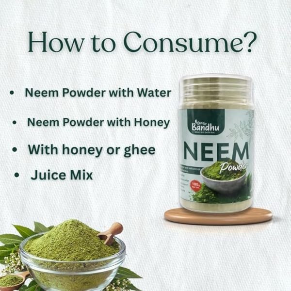 Shree Bandhu Neem Powder – Herbal Leaf Powder