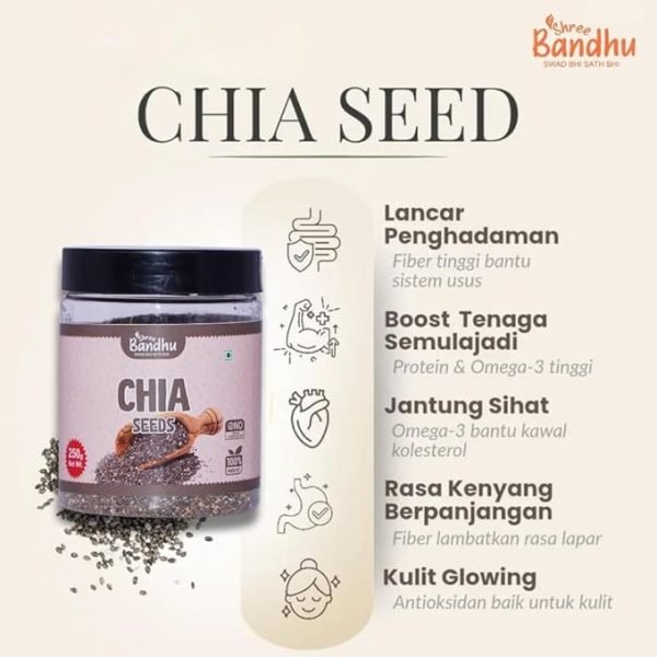 Shree Bandhu Premium Natural Chia Seeds 250g